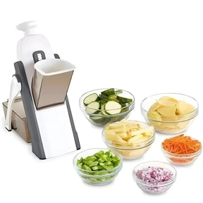 Cortador ChefMax Multifuncional 5 em 1 - Cortador e Fatiador de Legumes Manual 5 em 1