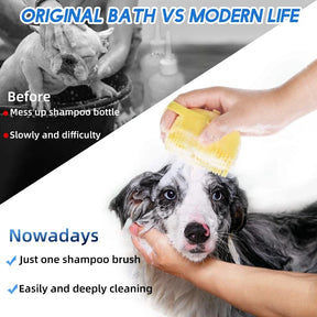 SHAMPOO PAW, ESCOVA QUE VAI TORNAR O BAMHO DO SEU ANIMAL DIVERTIDO.